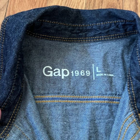 Gap Demin mens button up large nwt - Picture 9 of 12